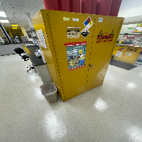 Justrite 45 Gallon FM Safety Storage Cabinet for Flammable Liquids image 0